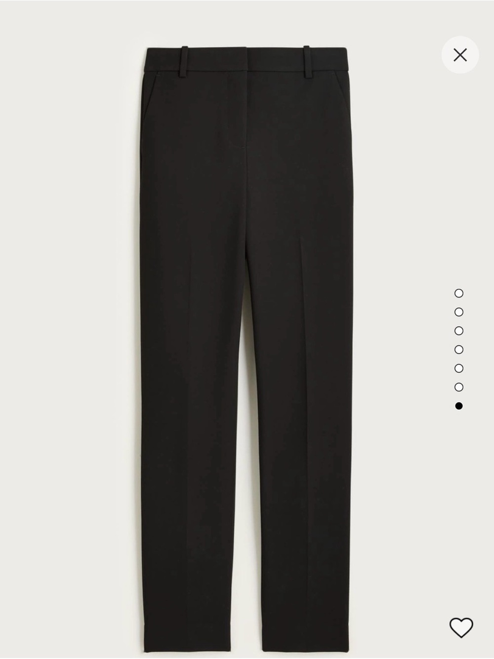 J. Crew Cameron Black Tailored Trousers